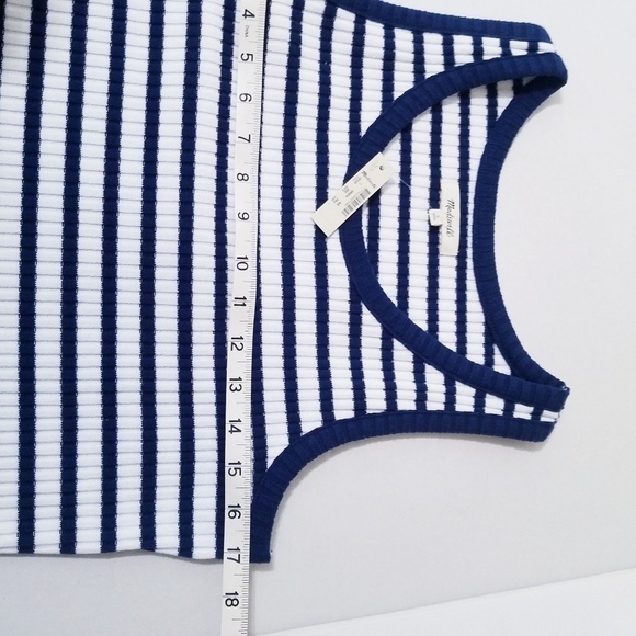 NEW Madewell | Stripe Sleeveless Tank Maxi Dress L - Picture 10 of 14